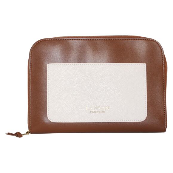 Lanvin for Turkish Airlines Mini Bag Clutch Brown Tan - Picture 1 of 5